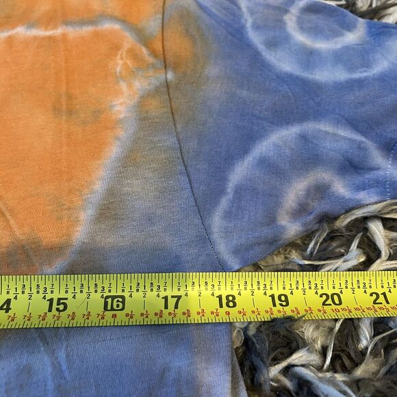 Vintage 90s Single Stitch Tie Dye Mens T Shirt Size Large L Circle Eyes - Picture 8 of 9